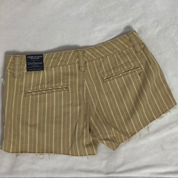 American Eagle Brown/Mustard Striped Shorts NWT - Picture 5 of 5